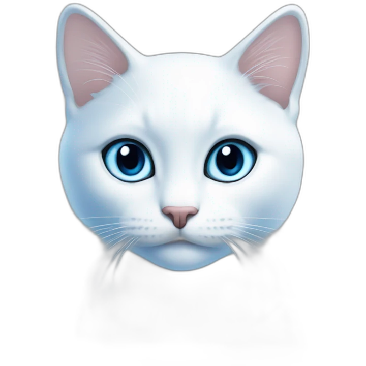 blue love, white love, cat, love, change the small love colour to white emoji