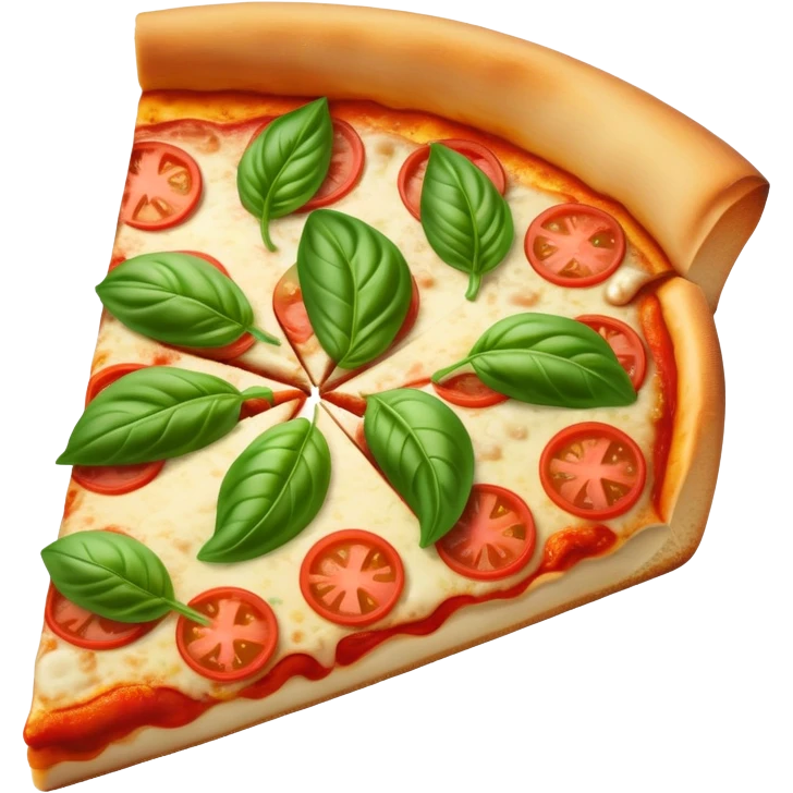 Margarita pizza slice  emoji