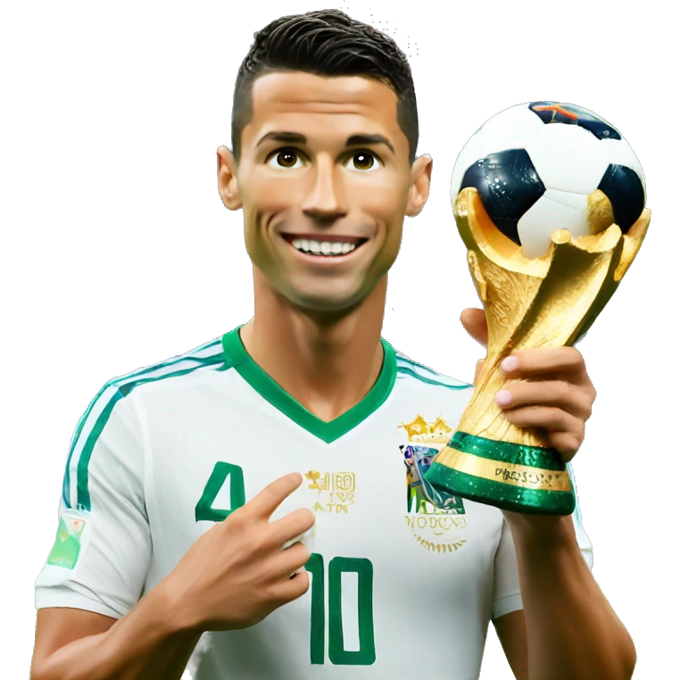 Cristiano with World cup emoji