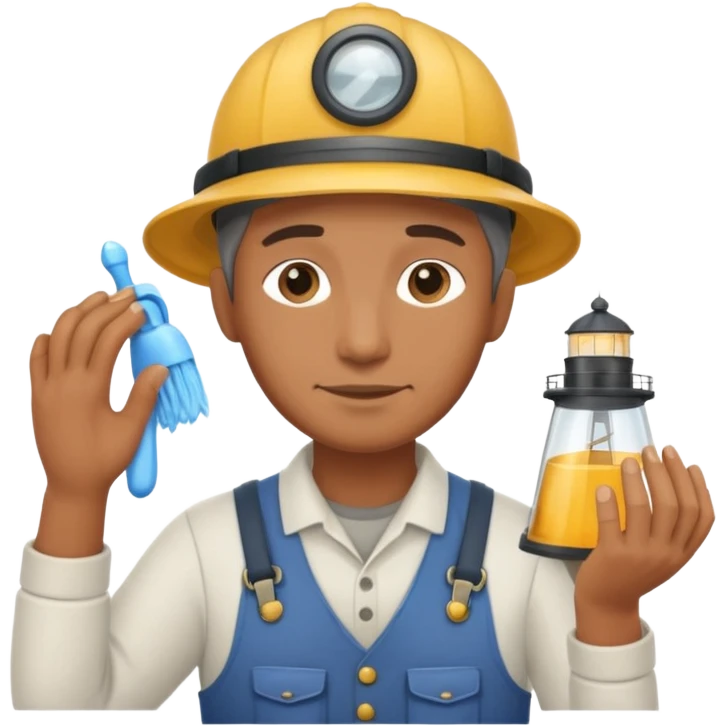 lighthouse Keeper cleaning lens emoji