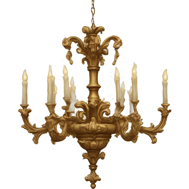 Antique baroque Chandelier  emoji