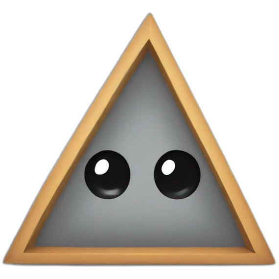 Triangle sad emoji