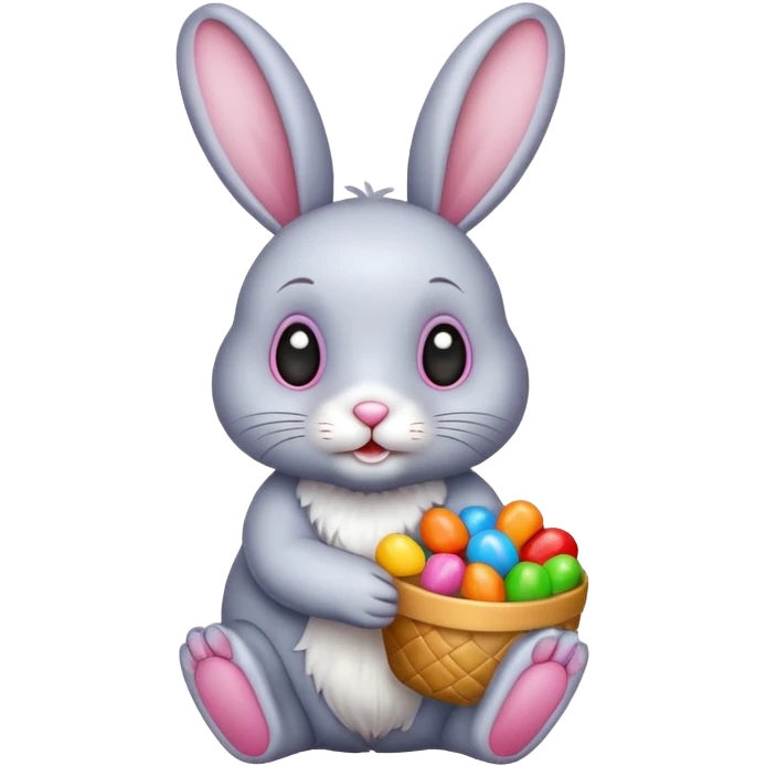 rabbit with candies emoji