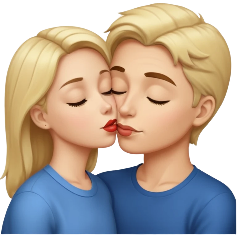 The part about the kiss on the cheek and the part about the kiss on the eye, a mother and son thing emoji
