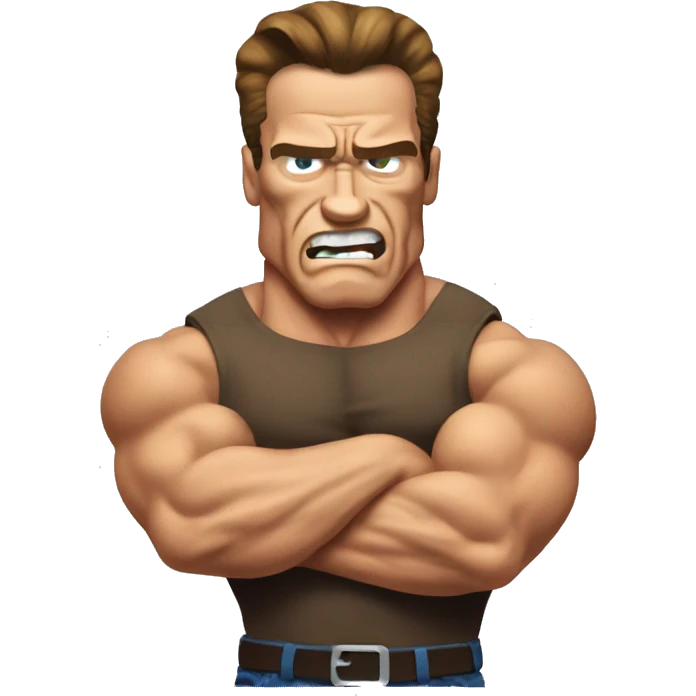 angry arnold schwarzenegger physique emoji