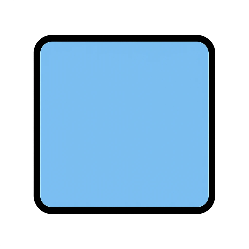 square filled with hex color #85c0f9 with black outline emoji
