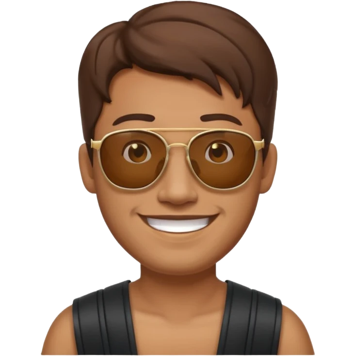 thailand ancient man with sunglasses emoji
