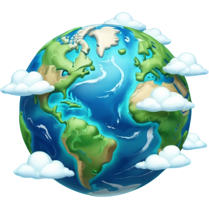 3d planet earth emoji