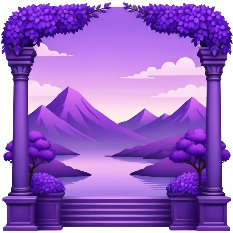 Royal Purple Aesthetic Scenery Deco emoji
