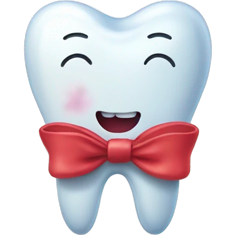 Tooth with a bow  emoji