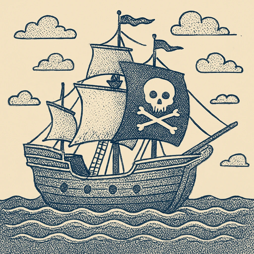 pirate ship emoji