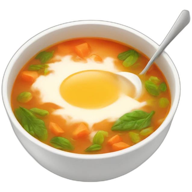 Hot soup emoji