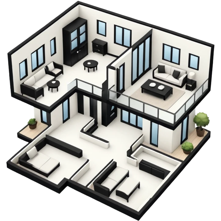 hand draw house plan emoji