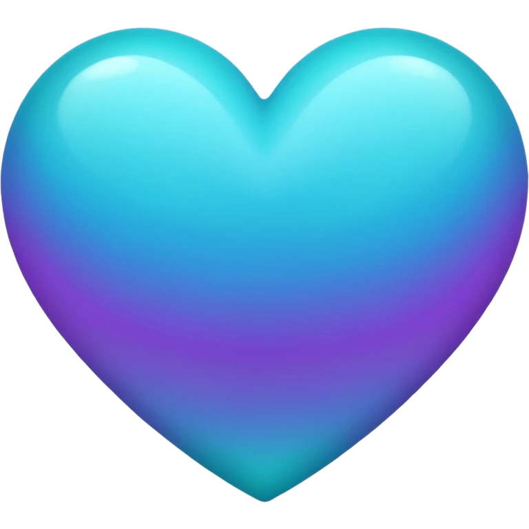 purple turquoise gradient heart emoji