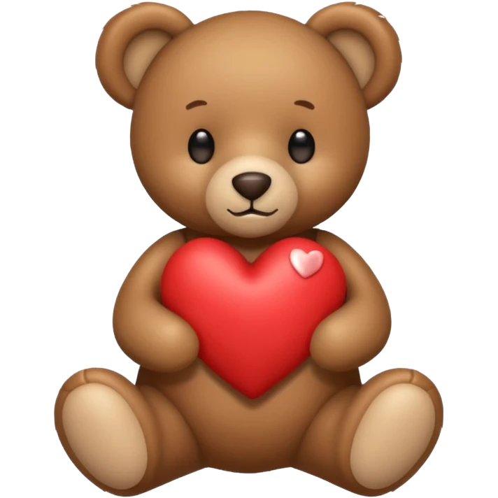 Медведик з сердечком emoji