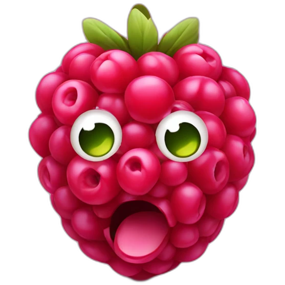 raspberry fruit emoji