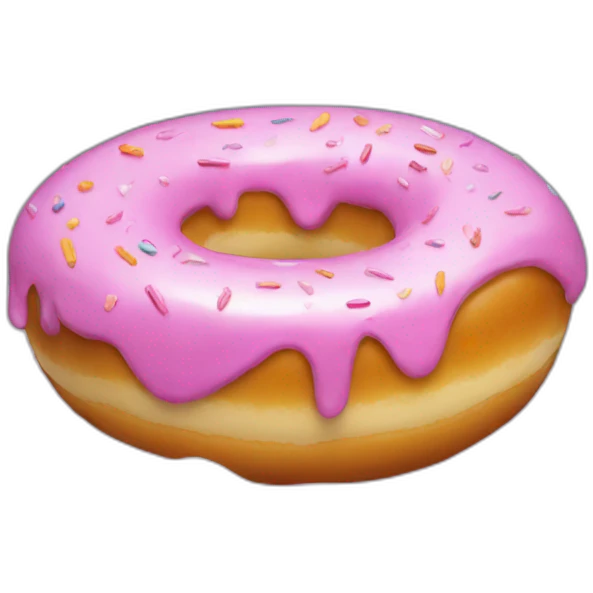 donut swimming in a bath emoji