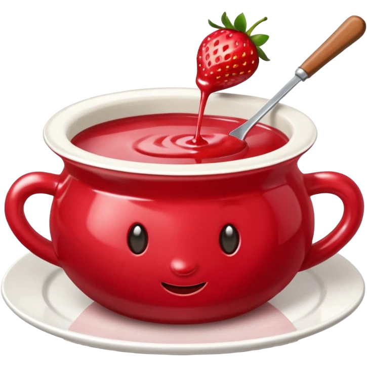 Strawberry Fondue emoji