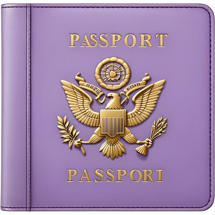 Pale Purple passport emoji