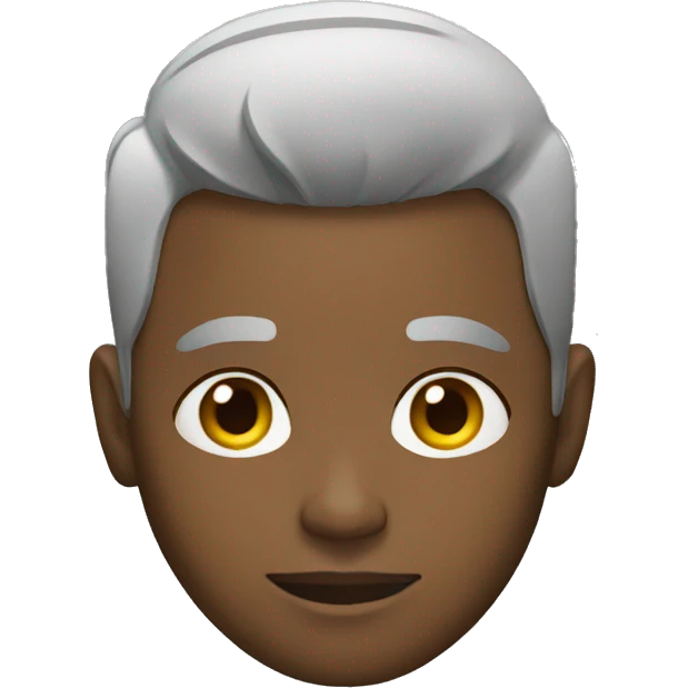 Black man with a skin fade emoji