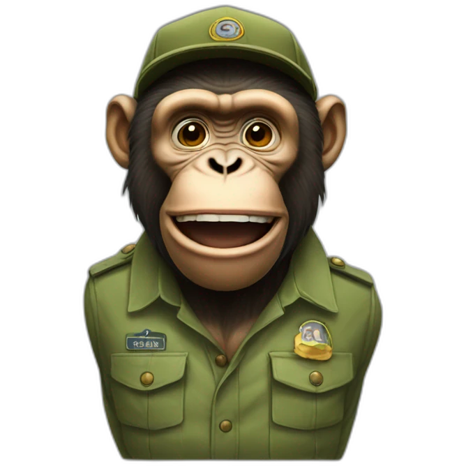 ape saluting emoji