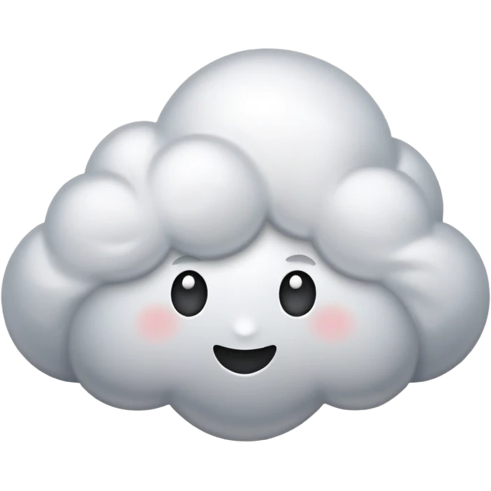 Silver cloud emoji