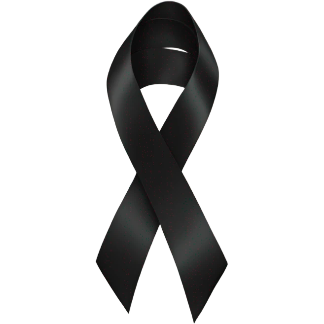 Black ribbon  emoji