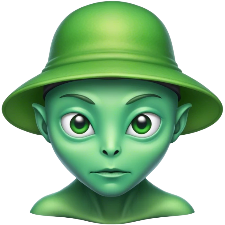 Alien with a Meta hat emoji