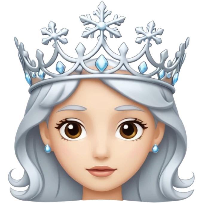Snowflake tiara emoji