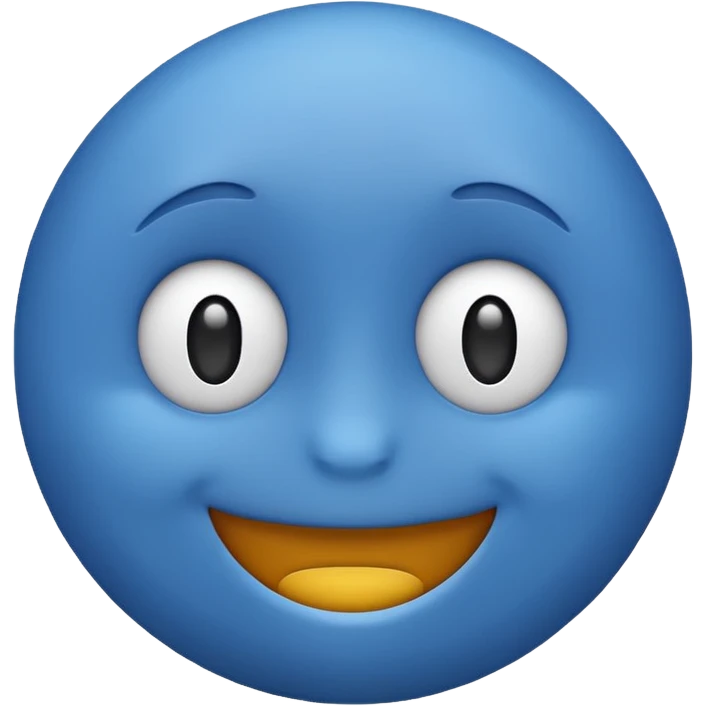 make me emoji for my linux start menu i want it blue and take the whole the image (i want it big ) emoji