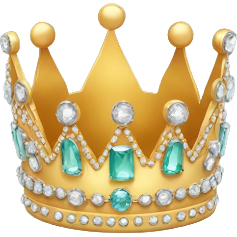 crown with P in center surrounded by jewels  emoji