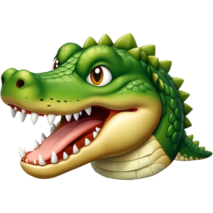Alligator dog emoji