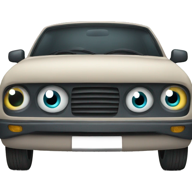 car with eyes emoji