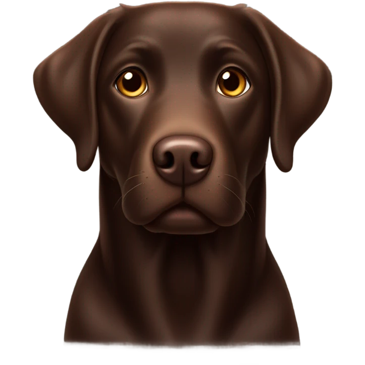 Labrador chocolat  emoji