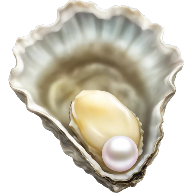Oyster with pearl inside emoji