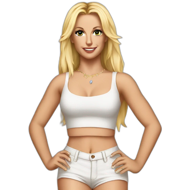 Britney spears in crop top emoji