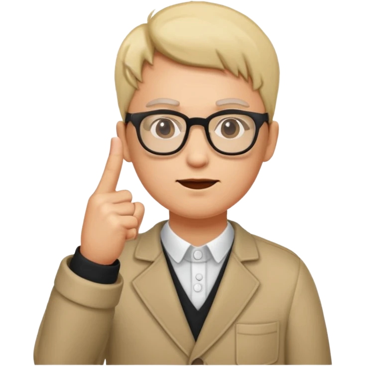 Middle finger with glasses  emoji