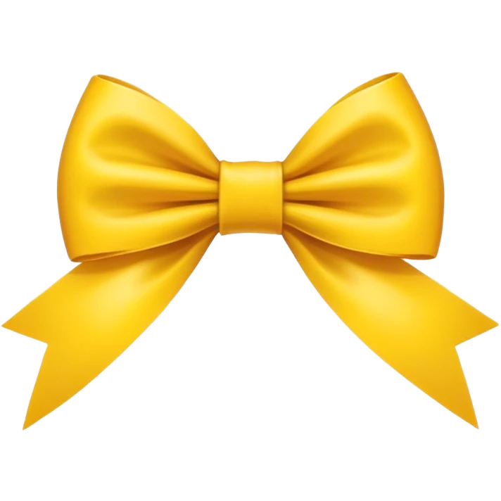 Yellow bow  emoji