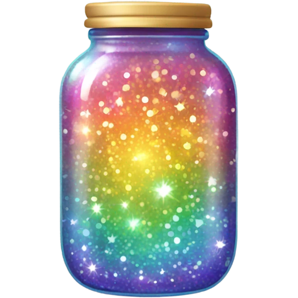 a jar whith sparkle inside emoji