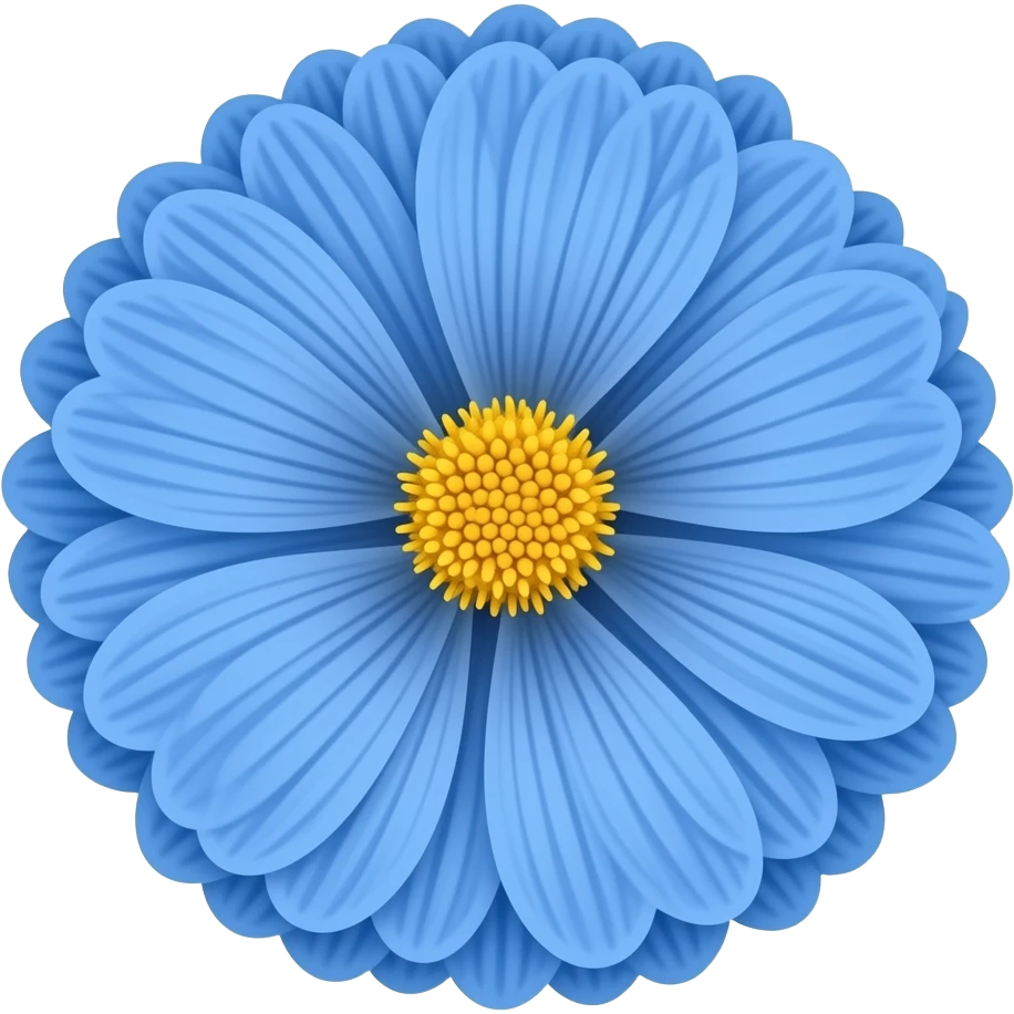 🌸🩵 flor azul. emoji