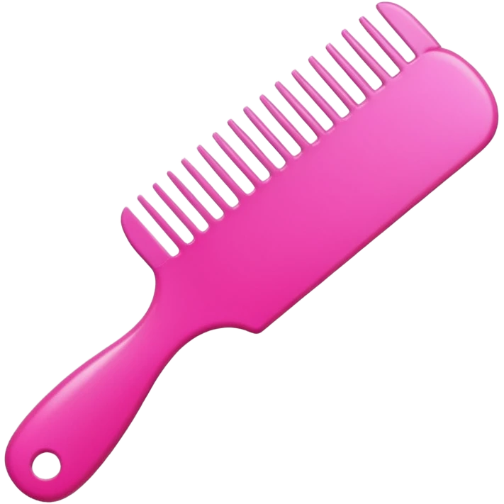 Pink comb and nail polish  emoji