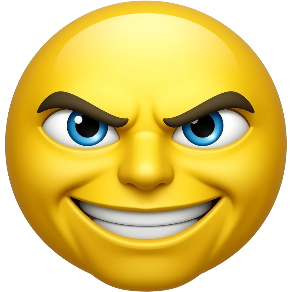 Yellow emoji troublesome emoji