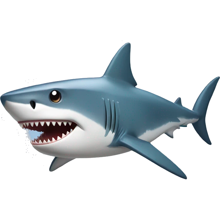 Shark with top emoji