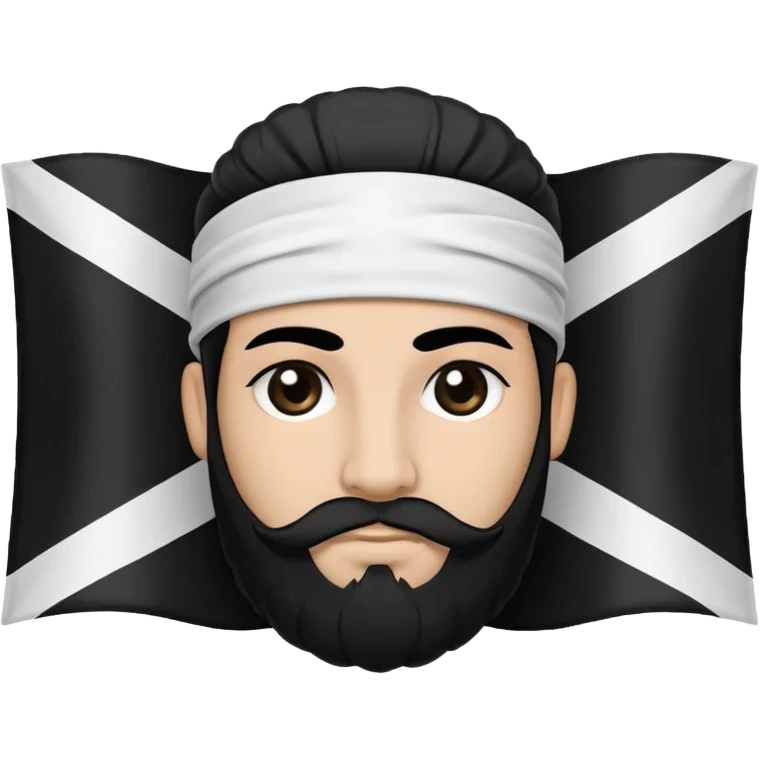 The flag of the island in the south of France , Corsica  emoji
