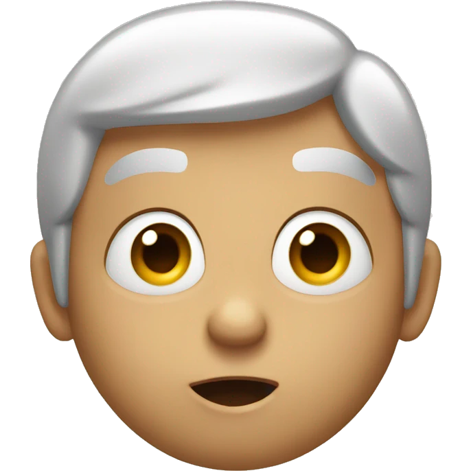 Surprised pointing emoji