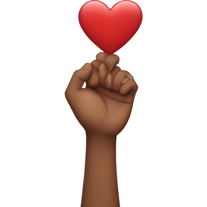 Hearts in hand emoji