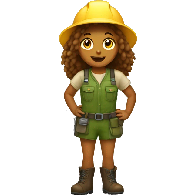 Crunchy forestry girl emoji