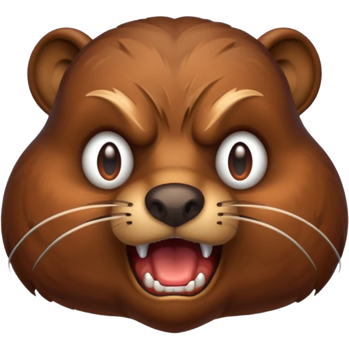 Angry beaver  emoji