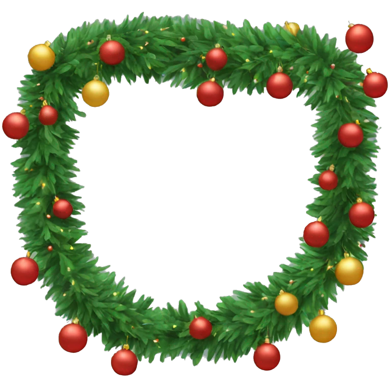christmas garland  emoji
