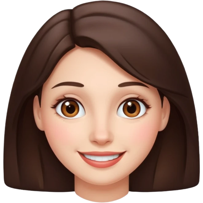 brunette Woman face emoji
